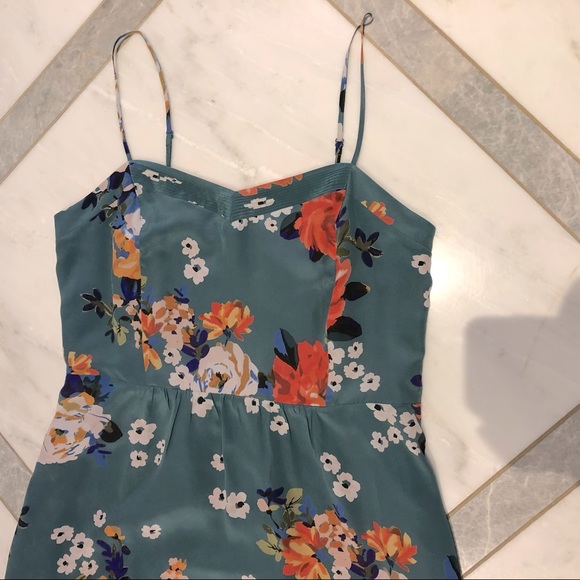 Anthropologie Moulinette Soeurs Verdant Floral 100% Silk Dress - Picture 8 of 16